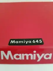 Mamiya M645 NAME PLATE for prism finders/waist level finders (NEW SPARE PART)