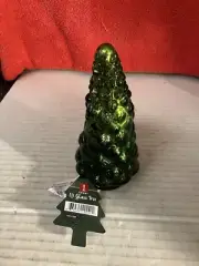 LED Mercury Glass Retro Christmas Tree in Green - Christmas Vintage Style DWK