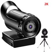 Autofocus 1080p/2K/4K Webcam Computer Camera HD Network USB Live Webcam 4k Rotatable with Tripod Mini Camera 2K