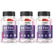 Keto+ ACV KetoBod Gummies, Helps Ketosis and Metabolism-3 Bottles