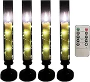 Flickering Flameless Candles | LED Electric Fake Candle with Remote Control,Decorative Atmosphere Light, Home Decoration for Festival Wedding Banquets Daily Dining Tables