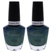 Colour Nail Polish - Notorious by Cuccio Colour for Women - 0.43 oz Nail Polish - Pack of 2