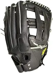 HUIJINCHAOSHI Baseball Glove, Adult Softball Baseball Pitcher Training Baseball Glove, Left Hand, 12.5 Inches, Black. Baseball Gloves