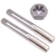 HSS M13x2mm Taper & Plug Tap & M13x2mm Hexagon Die Metric Thread Right Hand Set