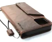 Genuine Leather Case For Apple iPhone 13 Pro Wallet Cover Book Magnetic oiled DE