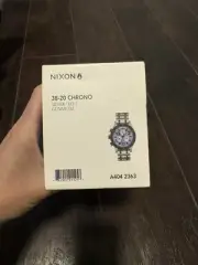 Nixon Refined The 38-20 Chrono Silver/Sky/Gunmetal