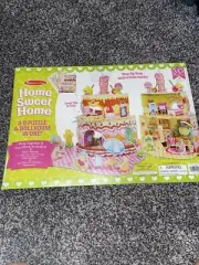 New Melissa & Doug Home Sweet Home Dollhouse 3D Puzzle 100+ Pieces Building Set