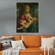 Paint by Numbers Kit for Adults The Virgin and Child by Leonardo Da Vinci Oil Painting by Numbers Kit for Home Decor Gifts