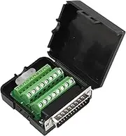 D-SUB DB25 Male Breakout Board Adapter Connector 25-pin Solderless Solder-Free Serial Port Adapter to Terminal Connector Signal Module with Long Bolts and Nuts (Male Adapter with Case)