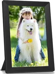 FOOJOE - 10.1 inch digital photo frame, Wifi, smart digital photo frame, 1280x800 HDTouch, 32GB electronic photo frame, memory/auto-rotate, use apps