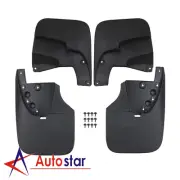 Mud Flaps Splash Guards Front & Rear For 2007-2013 Toyota Tundra w/o Wheel Lips