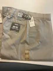 DOCKERS Mens Essential Khaki Never Iron Khaki Pants NWT - Sz 36 / 32 36/32