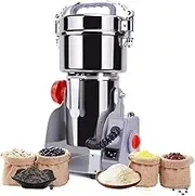 Electric Grain Mill Grinder, 3000W Grain Grinder Powder Machine, 800g 28000RPM Electric Grinder, with Overload Protection& 5min Timer, for Dry Spice Herbs/Nut/Coffee(1000g)