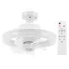 Indoor LED Ceiling Fan Lights RGB/3 Colors Dimmable Remote Control 3200K-6500K