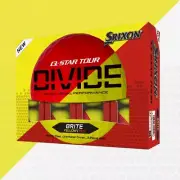 SRIXON NEW Q-STAR TOUR DIVIDE RED/YELLOW 3 DOZ (36 BALLS)
