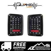 Quake LED Tempest Smoked Tail Lights Kit Pair for 07-18 Jeep Wrangler JK JKU (for: Jeep)
