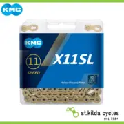 KMC Bike Chain 1/2X11/128X118 Links - 11 Speed - X-Superlight X11Sl - Ti-N Gold