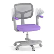 Costway Kids Swivel Chair Height Adjustable Computer Desk Chair Purple