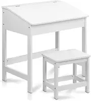 KEEZI 2 Piece Kids Table and Chairs Set Children Drawing Writing Storage Desk