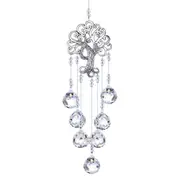 Hanging Suncatcher Rainbow Makers Ball Prisms Tree of Life Pendant Home Window Decoration