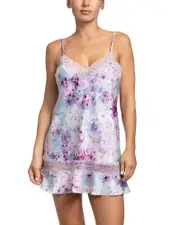 In Bloom by Jonquil Floral Satin Lace Inset Chemise