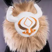 Anime Genshin Impact Hilichurl Plush Headgear Mask Cosplay Costumes Props Helmet