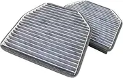 MAHLE LAK 278/S P Air Conditioner Filter Activated Carbon Deodorizing Type, For Mercedes Benz SL Class SLR Cars and Others, Height 7.5 inches (190 mm), Width 8.4 inches (213 mm), Height 1.6 inches (40