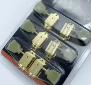 Genuine GIBSON Deluxe Tuner 3x3 GOLD & Mint Pearloid Button for LP SG Guitar
