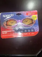 Adult Speedo HydroFusion PRO Tie-Dye Goggles Unopened Damaged Package Pink