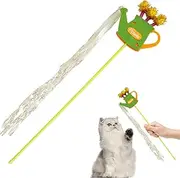 Cat Wand - Cat Stick Toy | Interactive Long Feather Game Tassel Bite Resistant Pet Supplies for Boredom & Kitty