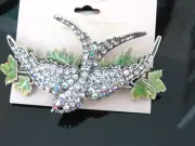 NEW KIRKS FOLLY SILVER BIRD OF PARADISE BARRETTE