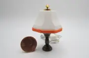 Dollhouse Miniature 12v Electric Table Lamp with Bronze Base MH645