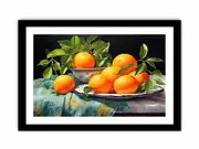 Orange Still Life Art Framed print