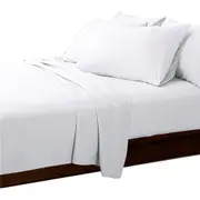 White Bed Sheet Set 4 Piece 620 TC