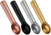 Zerodeko Ergonomic Design Ice Cream Scoops 4pcs Aluminum Non-Stick Retro Ice Cream Scoop for Easy Scooping