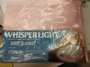 Vintage Northern Chatham Whisper Light Sheet Blanket Twin/Full Pink