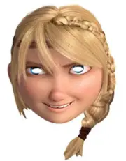 Astrid - How To Train Your Dragon 2 Official Single Card Party Face Mask Viking