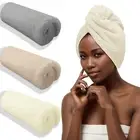 3 Pack Microfiber Hair Towel Wrap Absorbent Hair Drying Towel for Women Wet Hair