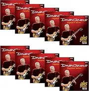 GHS Strings GB-DGG David Gilmour Signature Series (RED), Nickel-Plated Electric Guitar Strings (.010 1/2-.050) - 10 Sets
