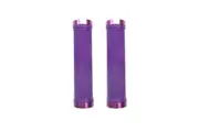 Trigram Lock-on Bike Grips Kraton Rubber 130mm with 2 side lock rings Purple
