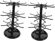 Abaodam Jewelry Organizer Stand Rotatable Keychain Hanger Necklace Chain Display Rack 3 Tier Storage for Earrings Bracelets