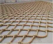 Safety Net Protection Rope Net Hemp Rope Netting Children Partition Staircase Safety Net Outdoor Climbing Hammock Balcony Netting 20mm Rope Thickness