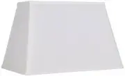 Lamp Shade White Large Rectangular 14" Top x 18" Bottom x 12" Height (Spider)