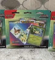 Pokemon TCG Scarlet Violet Prismatic Evolutions Tech Sticker Collection Leafeon