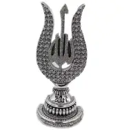 AR Islamic Table Decor 99 Names of Allah Tulip Silver