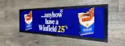 WINFIELD BLUE RUBBER BACKED BAR MAT RUNNER CIGARETTES