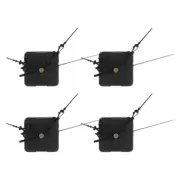 4 Pcs Quartz Wall Clock Movement Silent Movements Black Mechanism Plastic