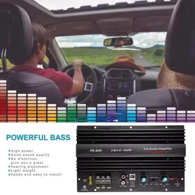1000W Car Audio High Amplifier Board Powerful Bass Sub Woofer Board 12V K9J1
