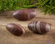 SHIVA LINGAM Japser Crystal Egg - Palm Stone, Healing Crystals and Stones, E1603