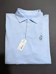 NWT MEN'S FAIRWAY & GREENE MINI STRIPE POLO, SIZE: XL, COLOR: BLUFF (M5)